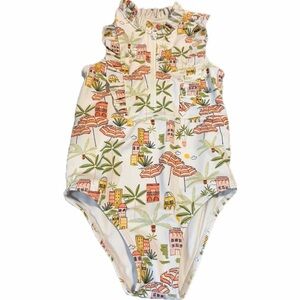 Janie and jack 4t Recycled Destination Zip Front Swimsuit